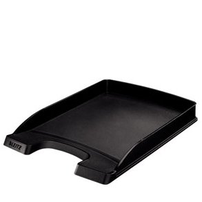 Brevbakker - Leitz Plus slim sort 10 stk