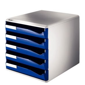 Leitz Post-set 5 drawers A4 Blue 1 stk