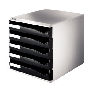 Leitz Post-set 5 drawers A4 Black 1 stk