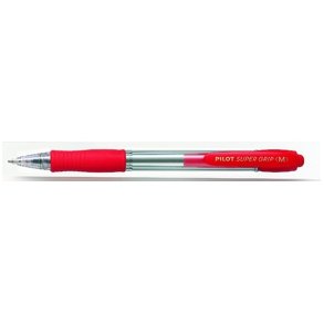 Kuglepenner - Pilot BPGP-10R-M Super Grip 1,0 red 12 stk
