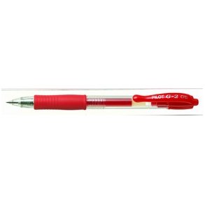 Pilot BL-G2-5 Gel Ink Rollerball G2 0,5 red 12 stk