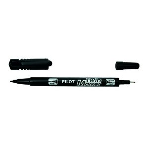 Pilot SCA -TM-BG Marker Twin Marker black 10 stk
