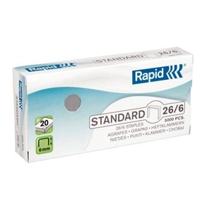 Staples Standard 26/6 Galvanized 10 pakker