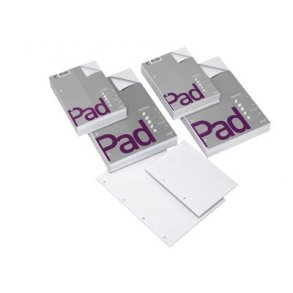 Notesblok A4 lin. m/margen standard m/4 huller 5 stk