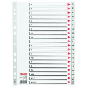 Register A4 A- gr plast - 10 st