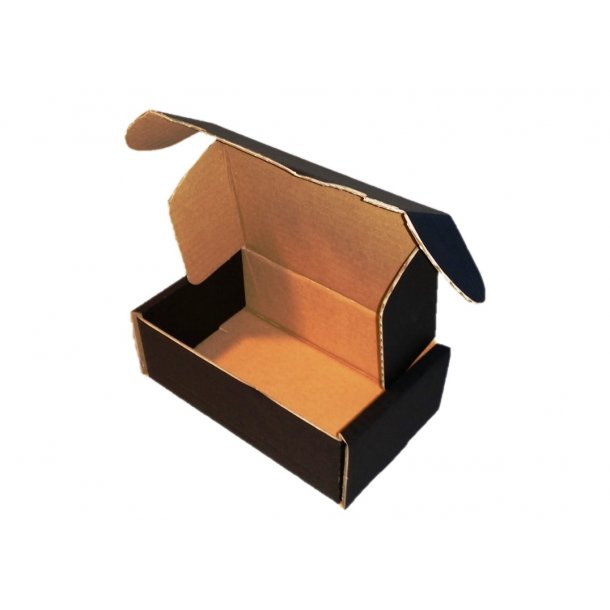 Sorte postsker 170 x 105 x 60 mm. 25 stk